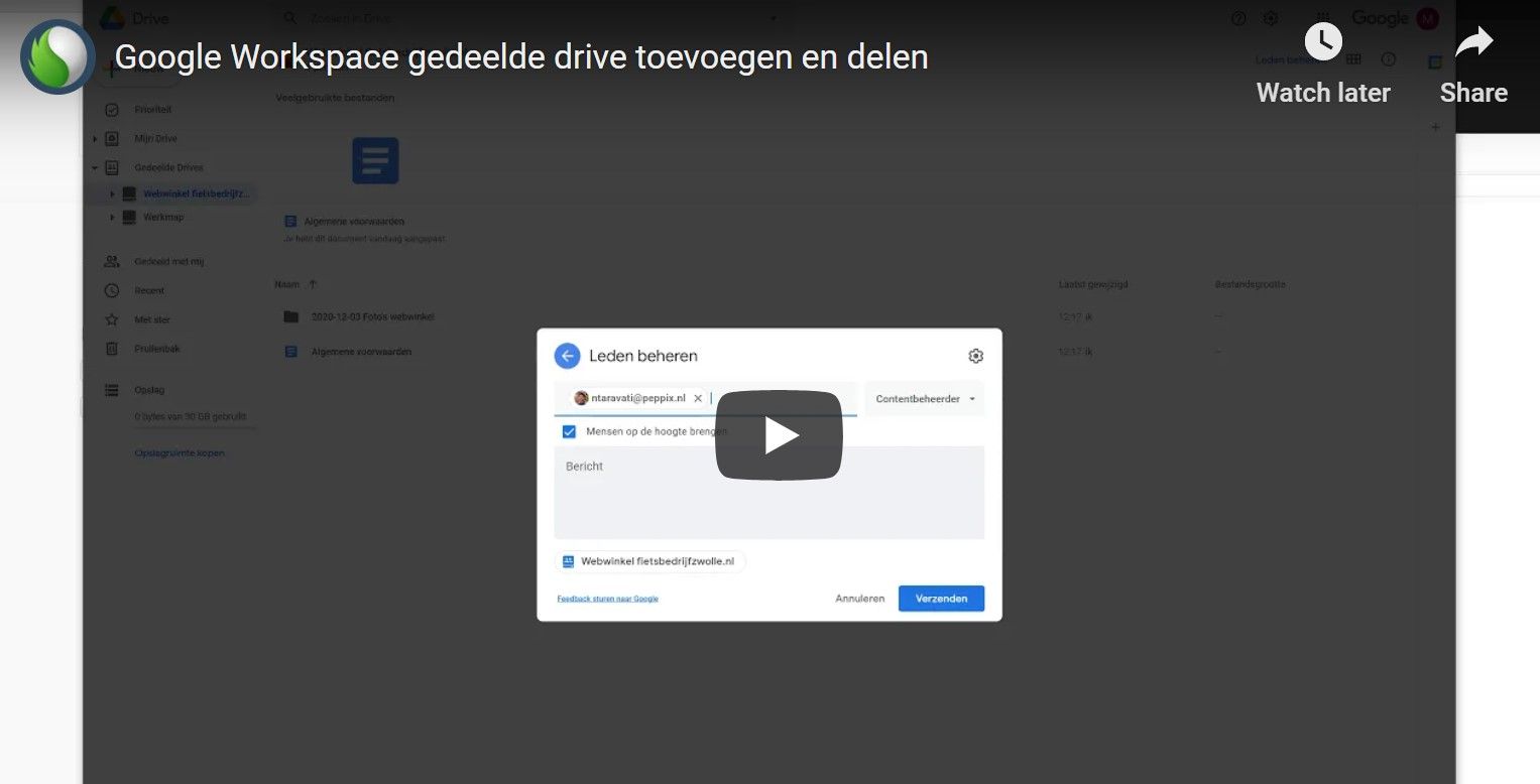 Hoe voeg ik een Gedeelde Drive toe in Google Workspace? bij Peppix Benelux