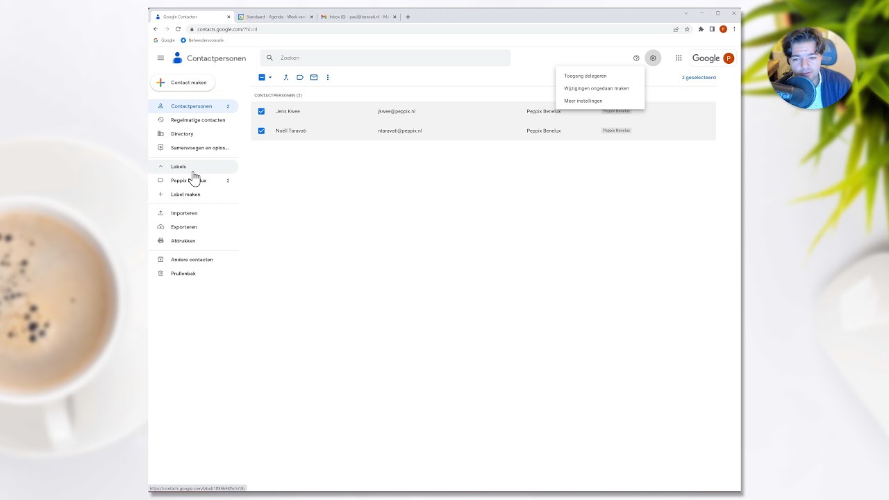 Google Contacts: tips voor het gebruik van labels bij Peppix