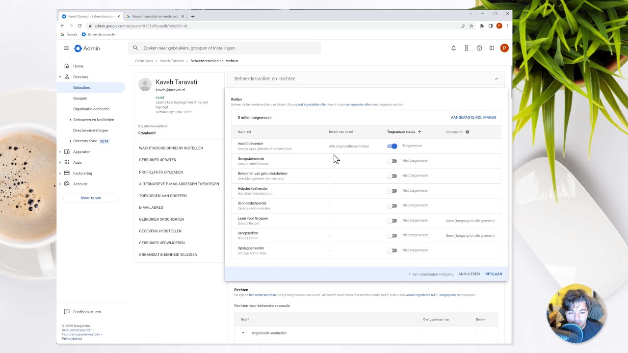 Google Beheerdersconsole account met beheerdersrechten toevoegen bij Peppix