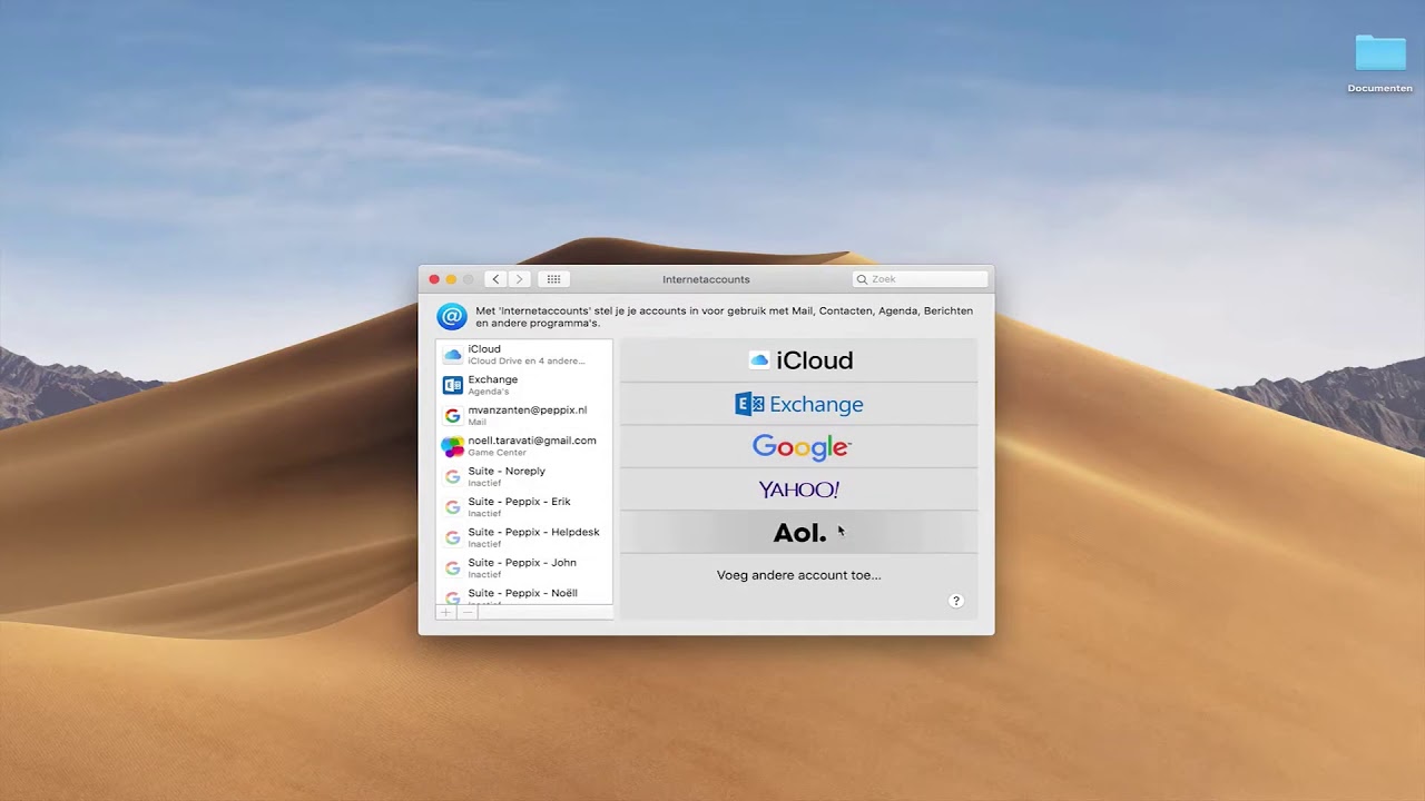 Apple Mail, Agenda, Adresboek en Notities koppelen met Google Workspace bij Peppix