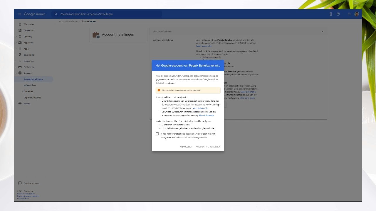 Hoe je eenvoudig je Google Workspace abonnement kunt opzeggen: stap-voor-stap handleiding bij Peppix