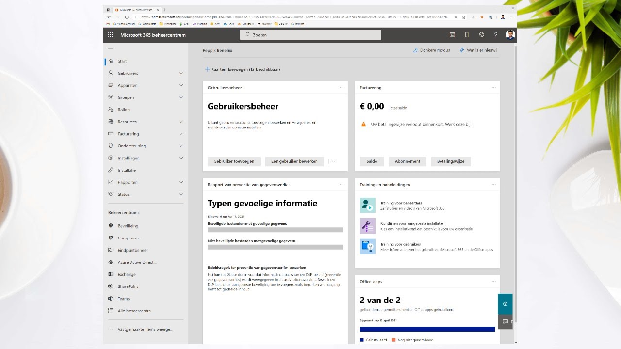Office 365 licenties kopen, toewijzen en veranderen bij gebruikers bij Peppix