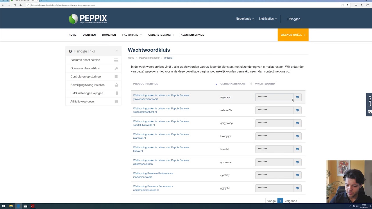 Waar vind ik mijn FTP gegevens? bij Peppix
