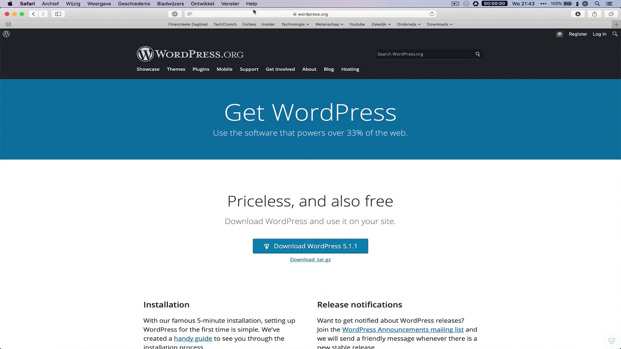 WordPress installeren met behulp van FTP en MySQL bij Peppix