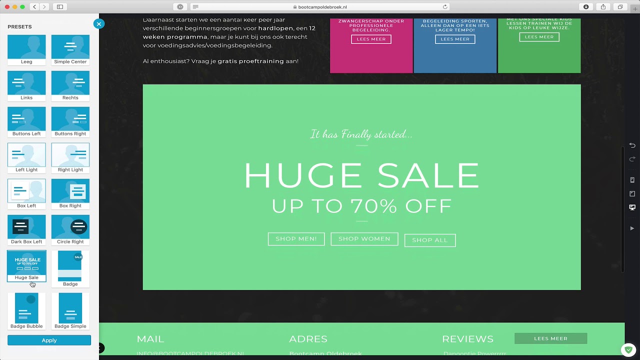 WordPress UX Builder handleiding bij Peppix