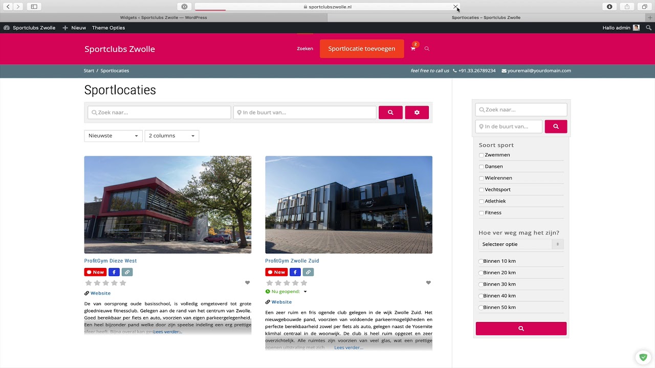 WordPress widgets toevoegen in zijbalk bij Peppix