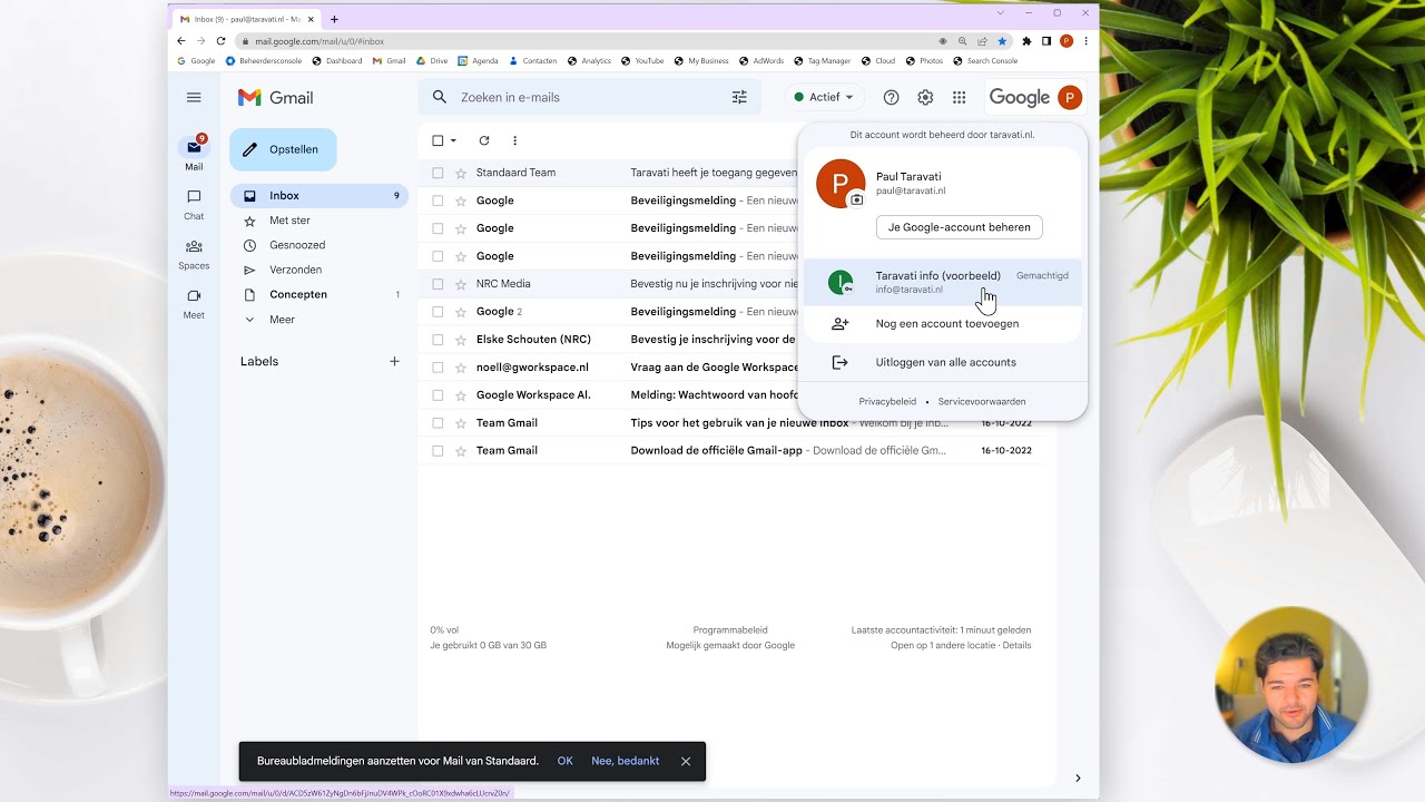 Gmail toegang delegeren: zo geef je veilig toegang tot je account in Google Workspace bij Peppix